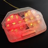 Attractive Super Bright Turn Signal Brake Light Custom Transparent Clear Lens For... by Astra Security
