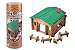 Third Party New : Roy Toy, Log Cabin Canister 140 Pc