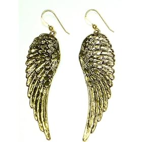 Kipepeo Gold Angel Wing Earrings