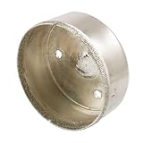 uxcell ガラスホールソー　穴あけツール　掘削ツール　メタル　シルバートーン　75mm　59mm　142g　1個