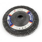 uxcell フラップディスク　サンディング砥石　72グリット　ブラック　　エメリー布　100×16×8mm