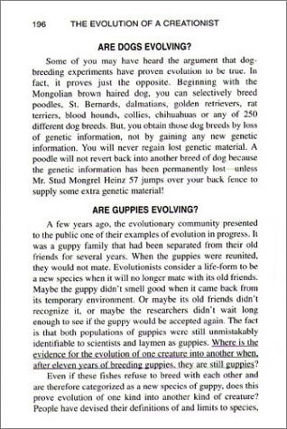 The Evolution of a Creationist under General in The Books Store