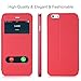 AVAWO for iPhone 6 6S PLUS Case, Creative Smart Window View Touch Front Flip Cover Ultra Thin Folio Case for iPhone 6 6S PLUS 5.5