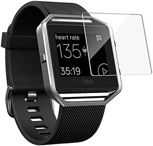 Vorbana ProArmor Screen Protector Fitbit Blaze Fitness Smart watch, Tempered Glass, Ultra Crystal Clear, 4 Pack