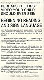 Perhaps the First Video Your Child Should Ever See: Beginning Reading and Sign Language (Ages 2 - 12)