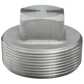 316/316L Forged Stainless Steel Pipe Fitting, Plug, Class 3000, 1/2" NPT Male: Industrial &amp; Scientific