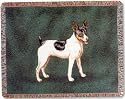 Rat Terrier Dogs Cotton Tapestry Throw Blanket