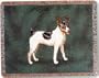 Rat Terrier Dogs Cotton Tapestry Throw Blanket