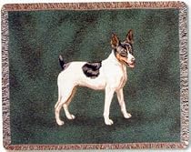 Rat Terrier Dogs Cotton Tapestry Throw Blanket