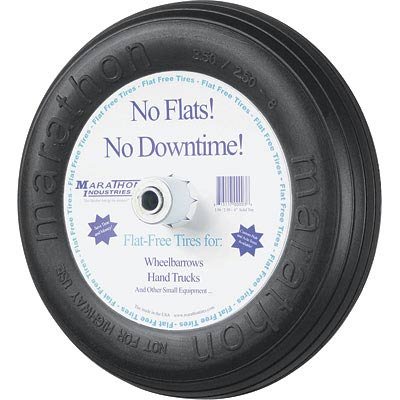 Marathon Tires Flat-Free Tire - 3.50/2.50-8in., 