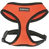 Puppia Soft Dog Harness, Orange, Small