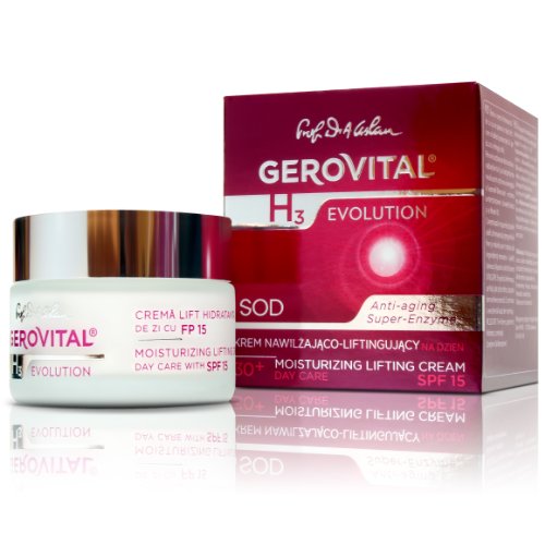 GEROVITAL H3 EVOLUTION, Moisturizing Lifting Cream With Superoxide Dismutase (Anti-Aging Super Enzyme) Day Care 30+