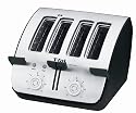 T-Fal TT7461002 Avante Deluxe 4-Slice Toaster, Black
