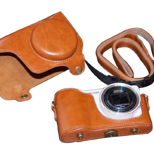 PU Case Camera Case Bag for Samsung Galaxy GC200 Camera Bag EK-GC 200 (brown)