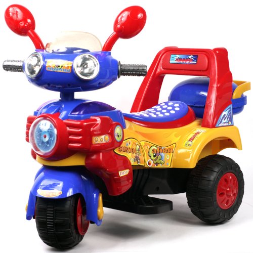 EZ Riders HL818-5 Battery Operated Tricycle Yellow/Red/Blue