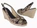 Coach Kara Khaki Signature Wedge Sling Sandals