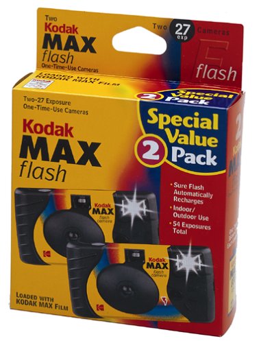 Kodak MAX 35mm Single Use Cameras with Flash (2 Pack)