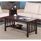 Cappuccino Coffee And One End Table Set