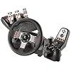 Logitech - G27 Racing Wheel - Volant pour jeux video - Retour de force � deux moteurs - Levier six vitesses - Cuir cousu main - P�dales d'acc�l�rateur, de frein et d'embrayage - 16 boutons programmables et une manette directionnelle - T�moins de changement de vitesse - Compatible PC/PS2/PS3