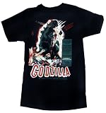 Godzilla Vintage Poster Fitted Jersey T-Shirt