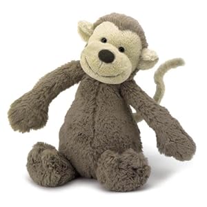 Plush Bashful Medium Monkey 12 by 