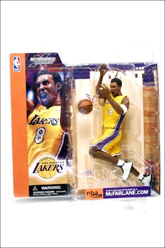 Kobe Bryant McFarlane Series 1 Yellow Uniform Los Angeles Lakers Action Figure