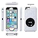ULAK iPhone 6s Case, iPhone 6 Holster Case, (4.7 inch), Heavy Duty Rugged Shockproof Protective Case with Built-in Rotating Kickstand Swivel Belt Clip Holster for iPhone 6/6S 4.7inch (White)