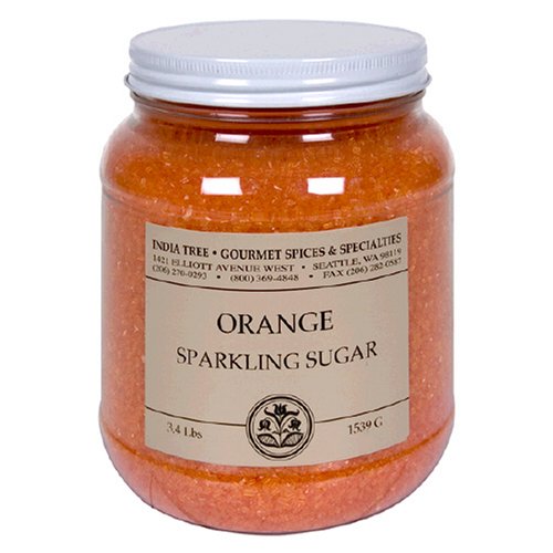 India Tree Popsicle Orange Sparkling Sugar, 3.4  Pounds