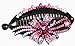 Banana Hair Clip: Ribbon Design with Beautiful Crystals
