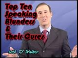 Ten Speaking Blunders and Their Cures