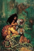 Tiger Lady Art Poster Print by Simon Bisley, 24x36