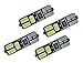 2 PAIRS CANBUS No Error T10 168 w5w 6 LED SMD White License Plate Parking Bulbs