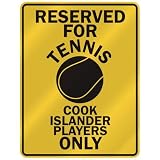 RESERVED FOR  T-ENNIS COOK ISLANDER PLAYERS ONLY  PARKING SIGN COUNTRY COOK ISLANDS