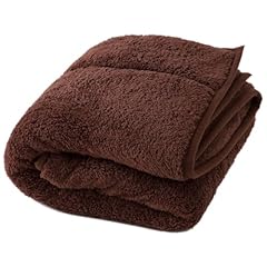 Heat Warm 発熱 あったか2枚合わせ 毛布 シングル ブラウン 40220106