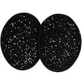 Black Sparkle Ear Mitts Bandless Ear Muffs 100g ThinsulateTM Insulation & DuPontTM Teflonฎ (2 sizes available)