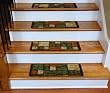 Washable Carpet Stair Treads - Hop Scotch Terra Cotta