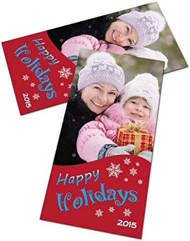 Upload Your OWN Photo Holiday Cards - 50 Thick 4" x 6" Postcard Style Greeting Card - Design Online - Custom Printed