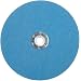 Norton Norzon Plus F826 Abrasive Disc, Metal Three-Finger Quick Change, Fiber Backing, Zirconia Alumina