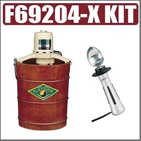 White Mountain F69204-X 4 Qt.. Electric Wood Bucket Ice Cream Maker