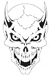 SKULL KING 9-AIRBRUSH STENCIL-TEMPLATE-AUTO PAINT ART