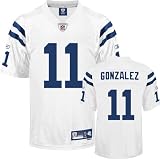Anthony Gonzalez White Reebok NFL Replica Indianapolis Colts Youth Jersey