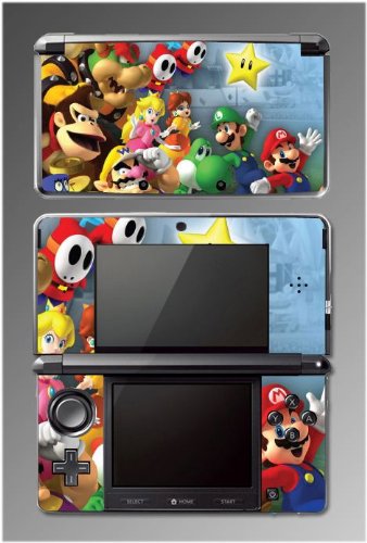 New Super Mario Bros. Game Vinyl Decal Cover Skin Protector 9 for Nintendo 3DS