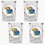 Review Great American Products  / Kansas Jayhawks 4 Piece Square Shot Glass Set