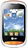LG T310 Plum Smartphone (7,1 cm (2,8 Zoll) Display, Touchscreen, 2 Megapixel) weiß/orange