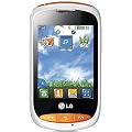 LG T310 Plum Smartphone (7,1 cm (2,8 Zoll) Display, Touchscreen, 2 Megapixel) wei�/orange