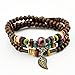 November's Chopin Unique Pendant Beads Charm Adjustable Wrap Bracelet