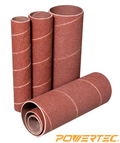 POWERTEC 11202 120 Grit 4-1/2 -Inch x 3/4 -Inch Sanding Sleeves, 2-Pack