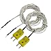 Uxcell a12081700ux0326-50-200C Fork Terminal K Type Thermocouple Probe Temperature Sensor (Pack of 2)