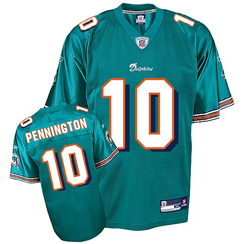 Chad Pennington Miami Dolphins Aqua NFL Replica Jersey Chad Pennington Miami Dolphins Aqua NFL Replica Jersey