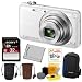 SONY Cyber-shot DSC-WX80/W Compact Zoom Digital Camera in White + 32GB Secure Digital Memory Card + Sony Digital Camera Case + Sony Drawstring Style Case + 25 Free Quality Photo Prints + Lithium Ion Rechargeable Battery + Enhanced Lens Cleaning Kit